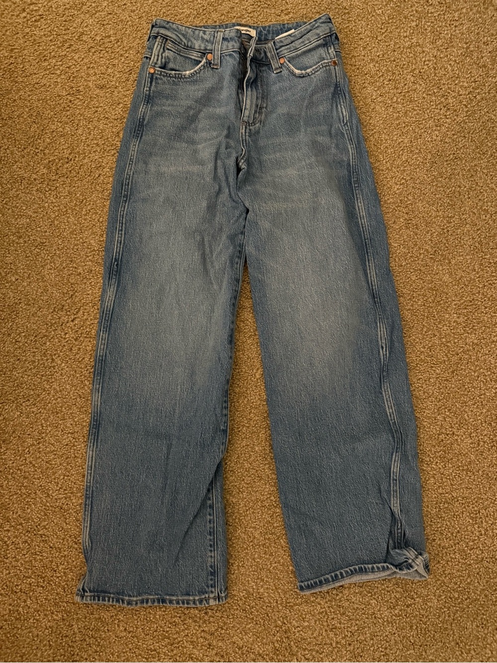 Wrangler Relaxed Fit Blue Denim Jeans
